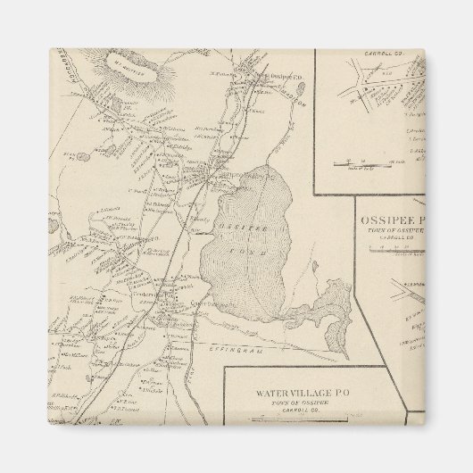 Ossipee, Carroll Co. Magneet (Voorkant)