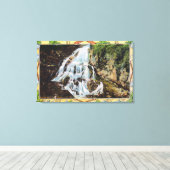 Ossipee Mountain Park Uitzicht van Bridal Veil Canvas Afdruk (Insitu (Houten vloer))