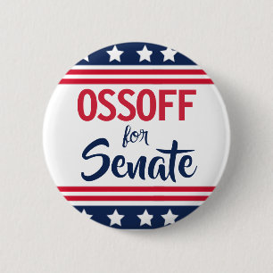 Ossoff voor Senaatscampagne  Ronde Button 5,7 Cm