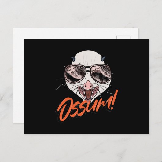 Ossum Possum Opossum Gopher Briefkaart (Voorkant / Achterkant)