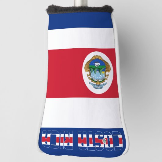 osta Rica Flag Goraalse Patriotic Golf Head Hoesje Golfheadcover (Draai 90)