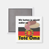 Ostalgie Deutschland DDR Tas Oma Magneet (Voorkant / Achterkant)