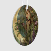 Ostara acrylique de lune de croissant (devant)
