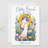 Ostara Brunch & Bubbly Uitnodiging Kaart + Downloa (Voorkant)