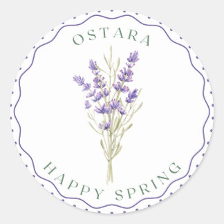 Ostara, Equinox de printemps, autocollant rond cla