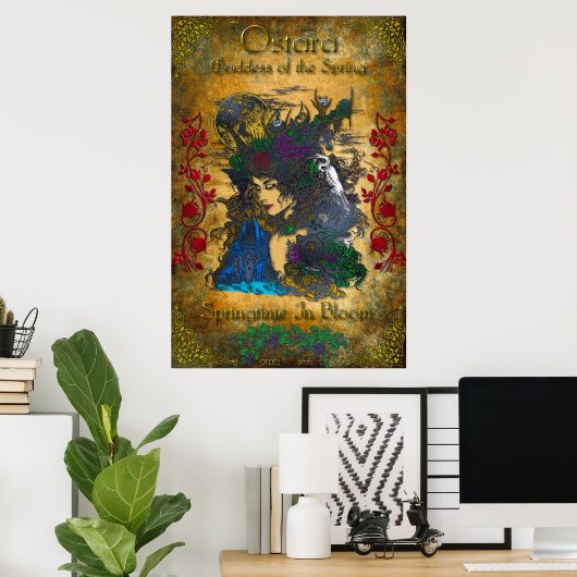 Ostara Goddess of Spring Poster (Thuiskantoor)