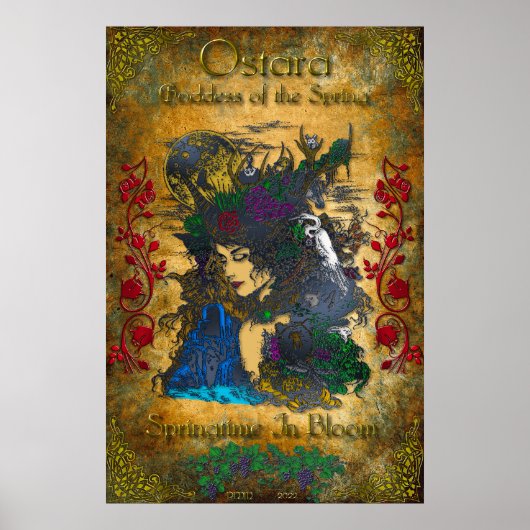 Ostara Goddess of Spring Poster (Voorkant)