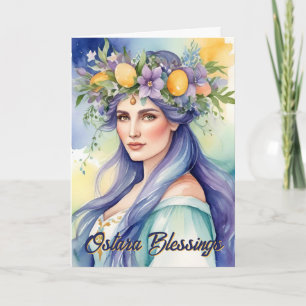 Ostara Godin Lent Equinox Sabbat Wicca Feestdag Kaart