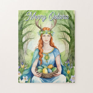 Ostara Godin Lent Equinox Sabbat Wicca Feestdag Legpuzzel
