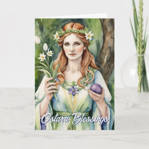 Ostara Godin Lente Equinox Sabbat Wicca Feestdag Kaart