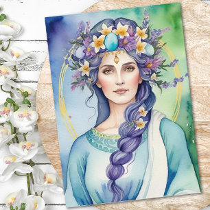 Ostara Godin Lente Equinox Sabbat Wicca Feestdag Kaart