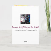 Ostara heureux - féerie de ressort - carte vierge (Dos)