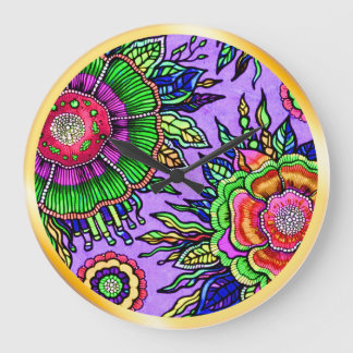 OSTARA : Horloge murale Mystic Violet - Art maxima