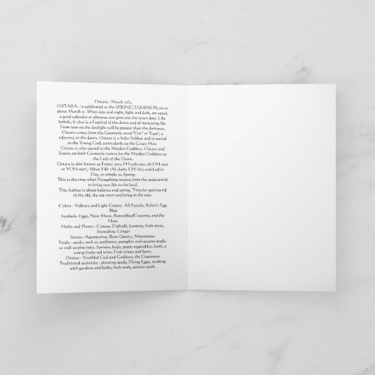 Ostara Kaart (Binnen)