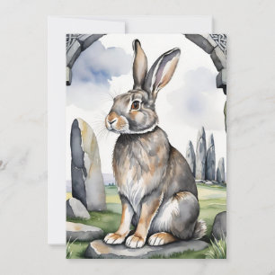 Ostara Konijn Lente Equinox Eostre Wicca Feestdagenkaart