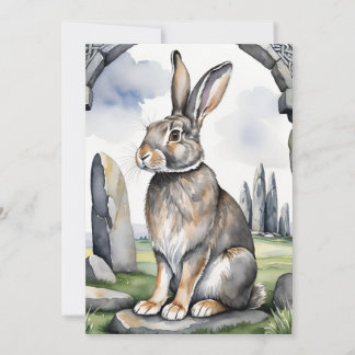 Ostara Konijn Lente Equinox Eostre Wicca Feestdagenkaart