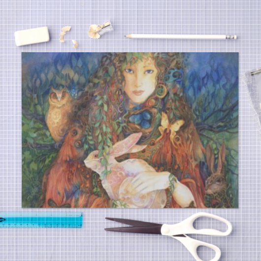 Ostara vierkant tissuepapier (Craft)