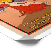 Ostend, Belgium Vintage Travel Poster (Coin)