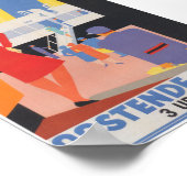 Ostend Dover Belgium Vintage Travel Poster (Coin)