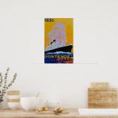 Ostende Dover Poster Vintage Europe (Cuisine)