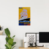 Ostende Dover Poster Vintage Europe (Bureau à domicile)