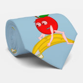 Osteopaat Fruit Grappige Apple Rechttrekken van ee Stropdas (Opgerold)