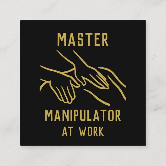 Osteopaat professioneel vierkante visitekaartje (Achterkant)