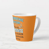 Osteopathic Doctor Gift Funny Miracle Worker Latte Mok (Rechterhoek)
