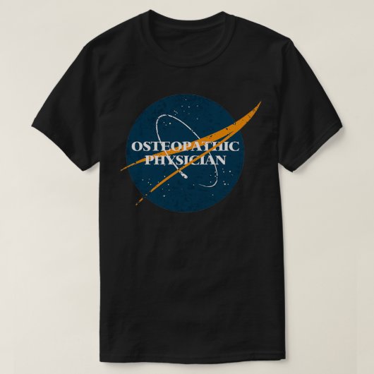 Osteopathische Physician Space 1 T-shirt (Design voorkant)