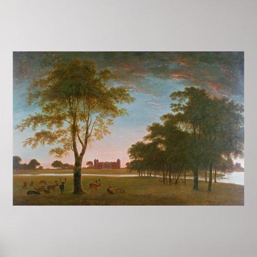 Osterley House en Park in Evening Poster (Voorkant)