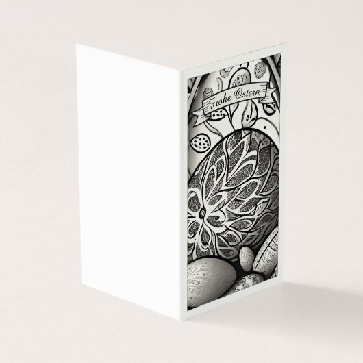 Ostermonochrome Cartoon mit Ostéréier 97330 (Outside)