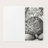 Ostermonochrome Cartoon mit Ostéréier 97330 (Outside Unfolded)