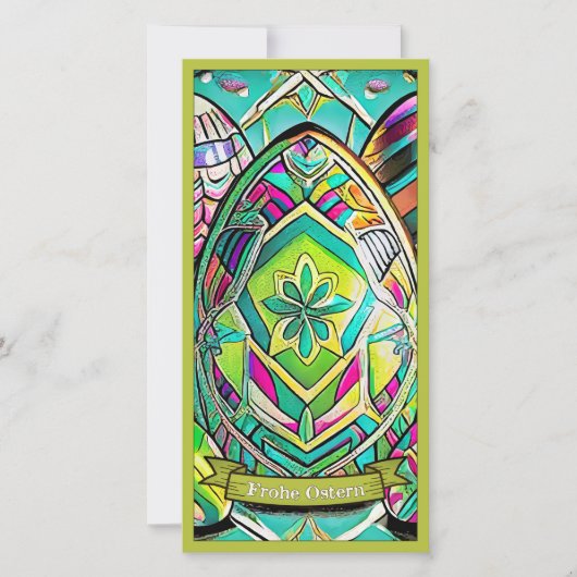 Ostermotiv farbiger Cartoon mit Ostereier 13553 (Voorkant)