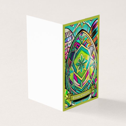 Ostermotiv farbiger Cartoon mit Ostéréier 13553 (Outside)