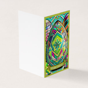 Ostermotiv farbiger Cartoon mit Ostéréier 13553