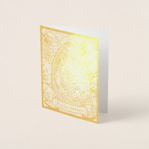 Ostermotiv farbiger Cartoon mit Ostereier 13553 Folie Kaarten