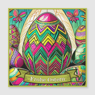 Ostermotiv farbiger Cartoon mit Ostereier 50085