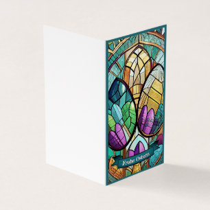 Ostermotiv farbiger Cartoon mit Ostereier 56019 Kaart