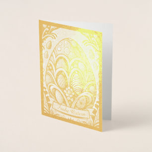 Ostermotiv monochrome Cartoon mit Ostereier 10756 Folie Kaarten