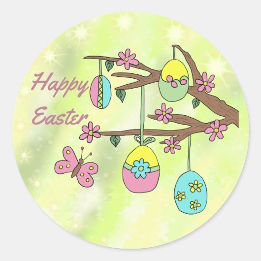 ostern ronde sticker (Voorkant)