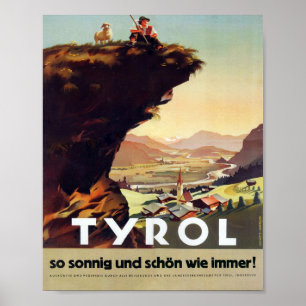 "Österreich: 1947/heute Tirol - Sommer Reise Poster