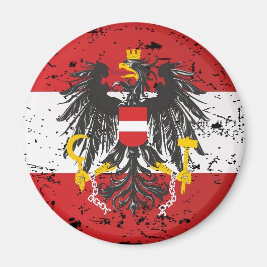 Österreich Austria Flagge - Geschenk Magneet (Voorkant)