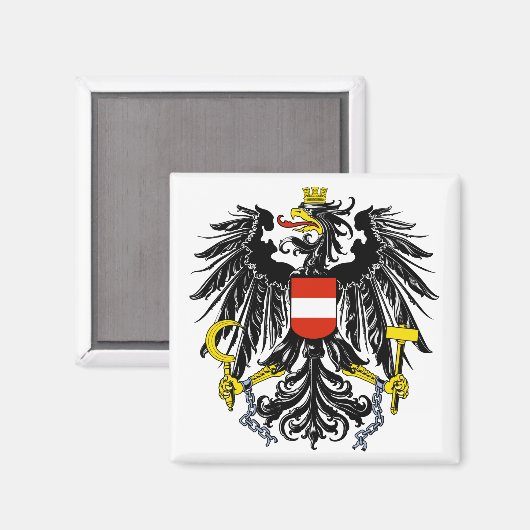 Österreich - Bundesadler Magneet (Voorkant / Achterkant)