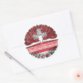 Österreich Österreichisch Schweizer Schweiz Baum Ronde Sticker (Envelop)