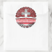 Österreich Österreichisch Schweizer Schweiz Baum Ronde Sticker (Tas)