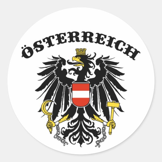 Osterreich Ronde Sticker (Voorkant)