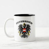 Osterreich Tweekleurige Koffiemok (Links)