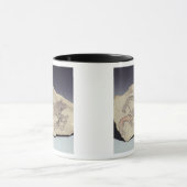 Ostracon met een hond die een hyena achtervolgt (l mok (Midden)