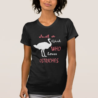 Ostrich Bird Girl Gift T-shirt