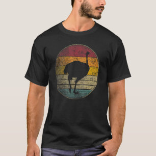 Ostrich Bird Love Sun Retro 70s 80s 90s T-shirt